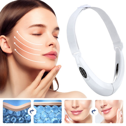 106892 EMS Microcurrent Red and Blue Light Massage Face-Lifting Instrument(White) - Beauty Instrument by buy2fix | Online Shopping UK | buy2fix