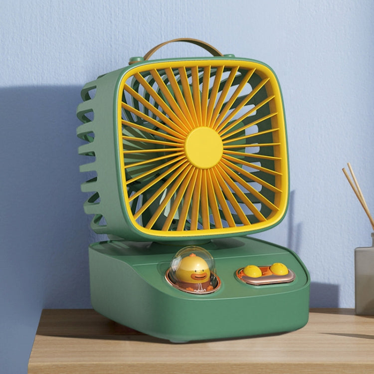 ICARER FAMILY F12 Desktop Shaking Head Silent Portable Aromatherapy Air Conditioning Fan(Green) - Electric Fans by ICARER FAMILY | Online Shopping UK | buy2fix