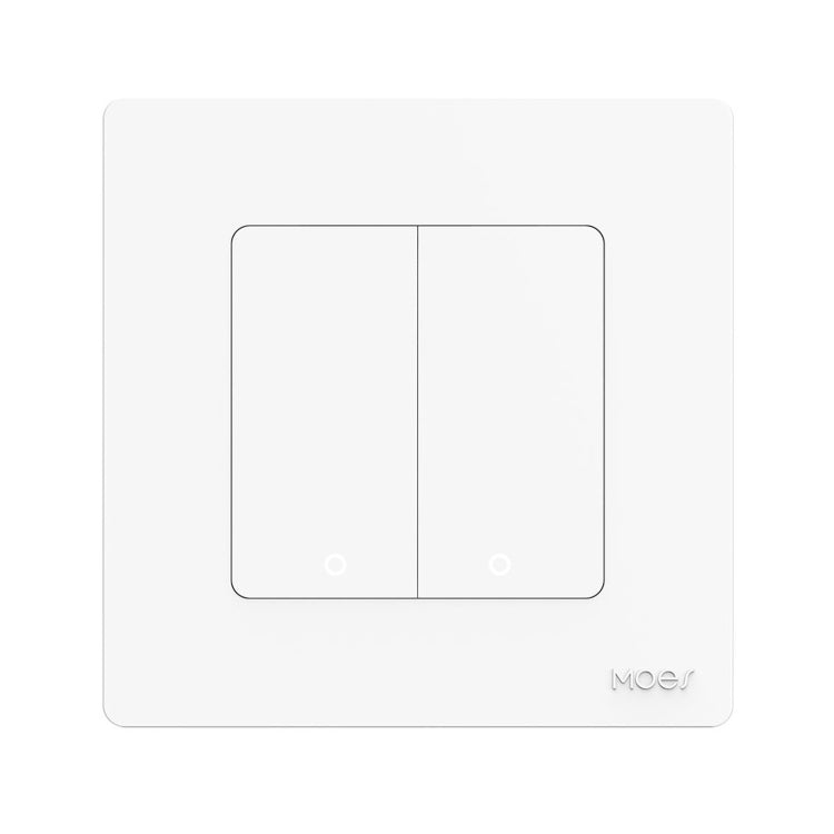 Tuya ZigBee Smart Single-fire Zero-fire Sharing Timing Voice Wall Switch EU Plug, Style: 2 Ways (White Scene Casual Post) - Consumer Electronics by buy2fix | Online Shopping UK | buy2fix