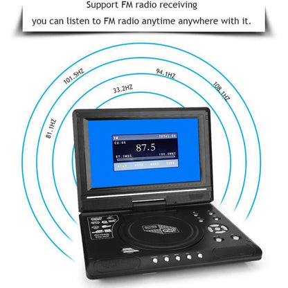 9.8 Inch Portable EVD Multimedia Player Play-watching Machine(UK Plug) - Consumer Electronics by buy2fix | Online Shopping UK | buy2fix