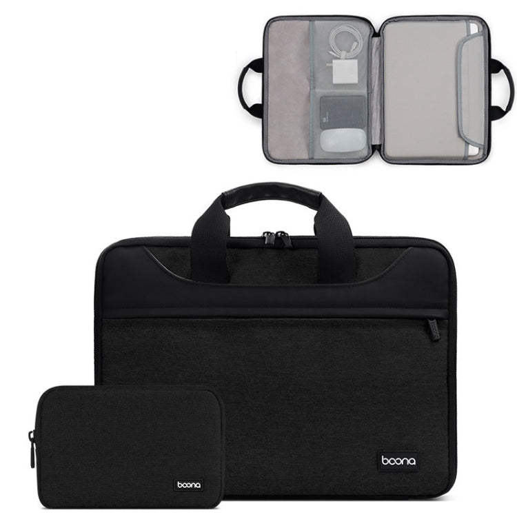 Baona BN-I003 Oxford Cloth Full Open Portable Waterproof Laptop Bag, Size: 14/15/15.6 inches(Black+Power Bag) - 15 inch by Baona | Online Shopping UK | buy2fix