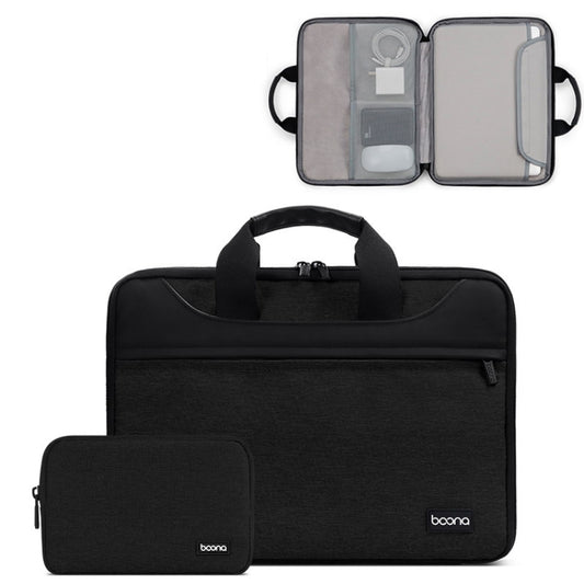 Baona BN-I003 Oxford Cloth Full Open Portable Waterproof Laptop Bag, Size: 16/17 inches(Black+Power Bag) -  by Baona | Online Shopping UK | buy2fix