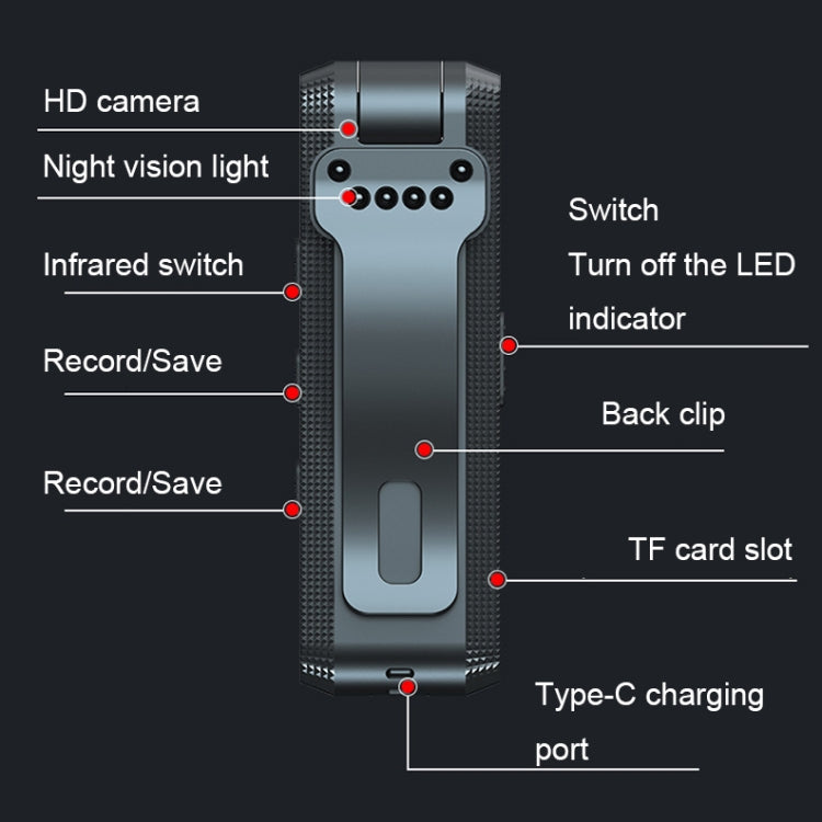 C2 HD Smart Noise Reduction 1080P Rotating Camera Anti-shake Meeting Recorder - Security by buy2fix | Online Shopping UK | buy2fix