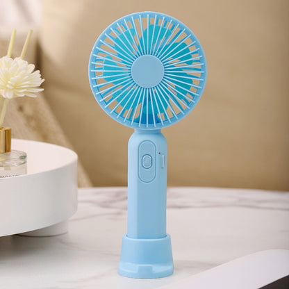 M9 Handheld Mini Fan Outdoor USB Charging Desktop Fan 2500mAh(Blue) - Consumer Electronics by buy2fix | Online Shopping UK | buy2fix