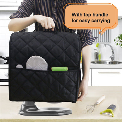 For KitchenAid 4.5QT Mixer Machine Dust Cover Waterproof Storage Bag 36 x 23 x 36cm(Black) - Kitchen Machine Accessories by buy2fix | Online Shopping UK | buy2fix
