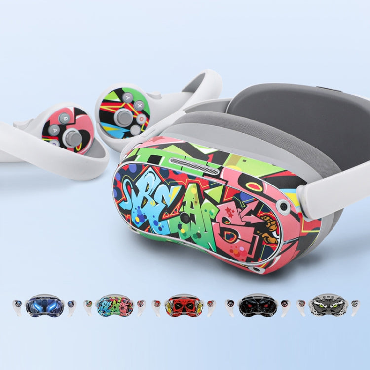 For PICO 4 Hifylux PC-SF19 VR Glasses Handle Head Wearing 3D Body Sensing Game Protection Film Stickers(Flame Skeleton) - Consumer Electronics by Hifylux | Online Shopping UK | buy2fix
