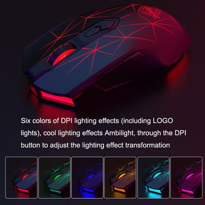 Ajazz AJ52PRO 8 Keys Three-mode Bluetooth/Wireless/Wired RGB Gaming Mouse(Aj52pro pink version) - Wireless Mice by Ajazz | Online Shopping UK | buy2fix