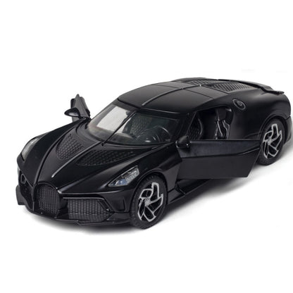 1:32 Alloy Sports Car Model With Sound And Light Boy Toy Car Decoration(Scrub Black) - Model Toys by buy2fix | Online Shopping UK | buy2fix