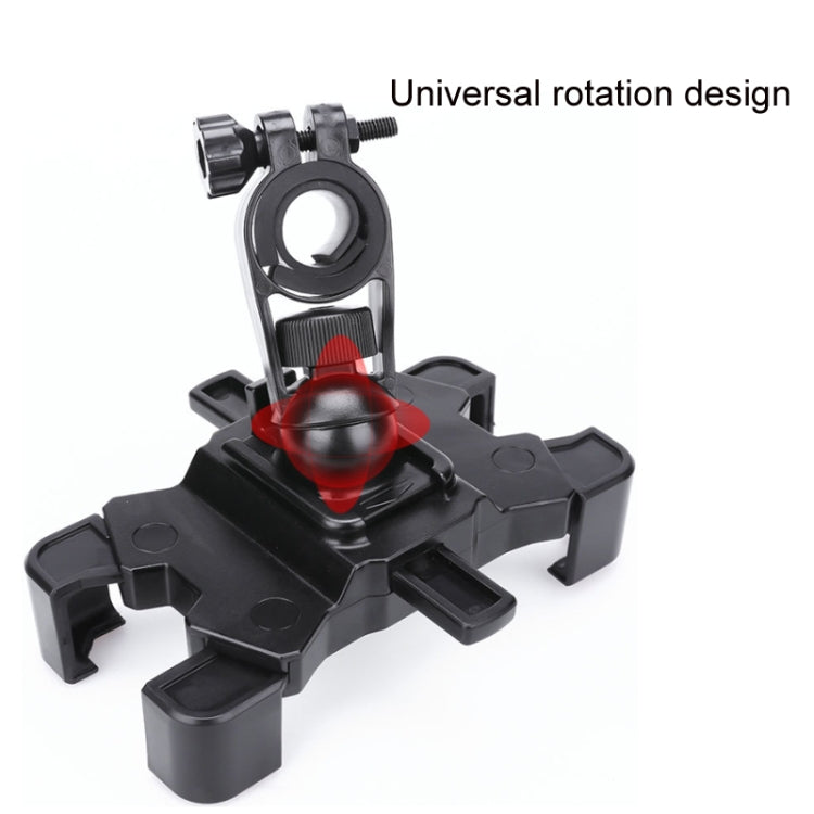 Electric Bike Motorcycle Bicycle Riding Shockproof Navigation Bracket, Color: Black For Handlebar - Holders by buy2fix | Online Shopping UK | buy2fix