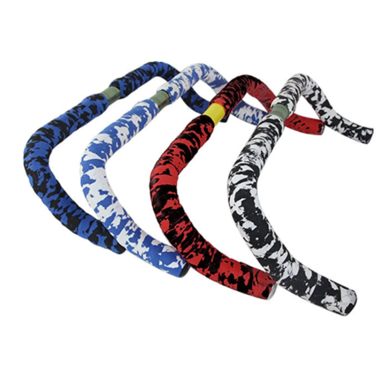 Camouflage Bicycle Curved Handlebar Straps(Blue White) - Decorative Accessories by buy2fix | Online Shopping UK | buy2fix