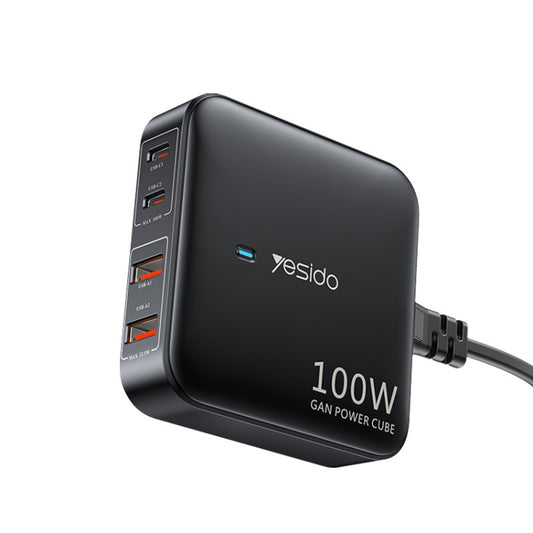 Yesido YC41 100W Desktop Charger 1.5M Plug Line Multi-Mouth Travel Charger(EU Plug) - USB Charger by Yesido | Online Shopping UK | buy2fix