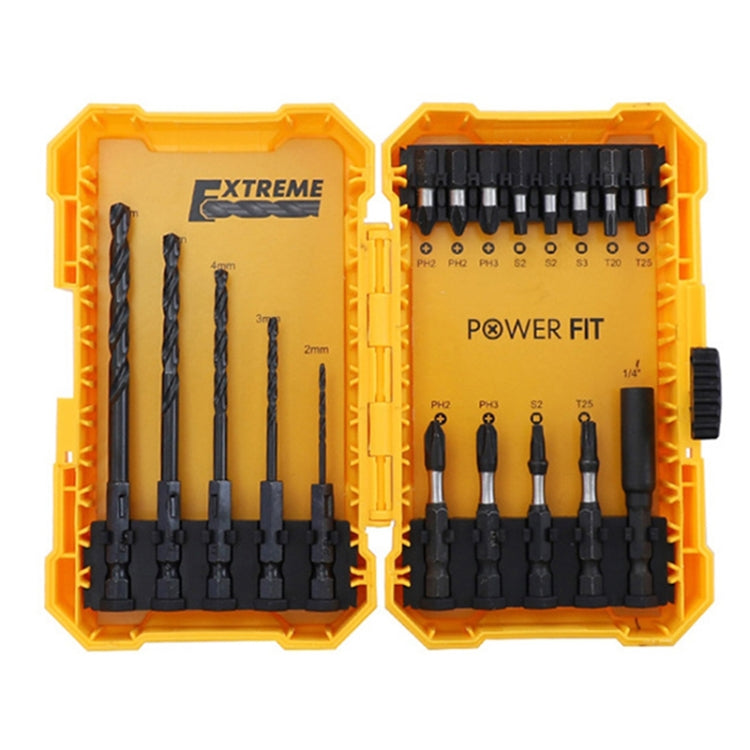 18  In 1 Alloy Drill Bit Impact Bit Set Decoration Electrician Tools - Drill & Drill Bits by buy2fix | Online Shopping UK | buy2fix