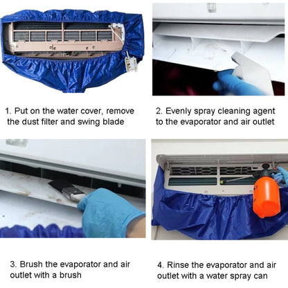 1-2P Air Conditioner Cleaning Cover With Drain Outlet 3-in-1 Kit - Air Conditioning & Parts by buy2fix | Online Shopping UK | buy2fix