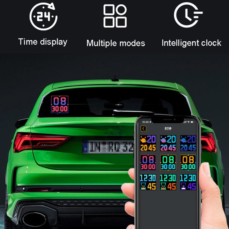 LED Dynamic Emoji Car Bluetooth Display Screen 5V USB Interface - Car Monitor by buy2fix | Online Shopping UK | buy2fix