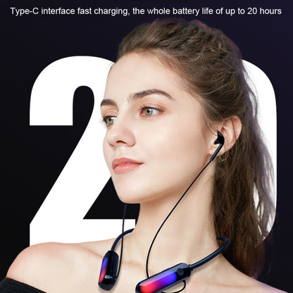 With Atmosphere Lamp Hanging Neck Bluetooth Earphone, Style: 4 In 1 - Neck-mounted Earphone by buy2fix | Online Shopping UK | buy2fix