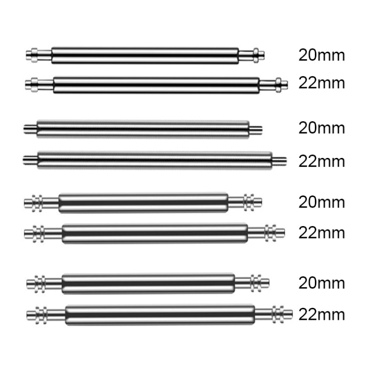 100pcs/set 304 Stainless Steel Strap Connecting Rod Strap All Steel Switch Lugs, Style: Single Drag (1.5x22mm) - Watch Accessories by buy2fix | Online Shopping UK | buy2fix