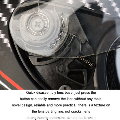 KUQIBAO Motorcycle Smart Bluetooth Sun Protection Double Lens Safety Helmet, Size: XXL(White Phantom Fiber+Black Tail) - Helmets by KUQIBAO | Online Shopping UK | buy2fix