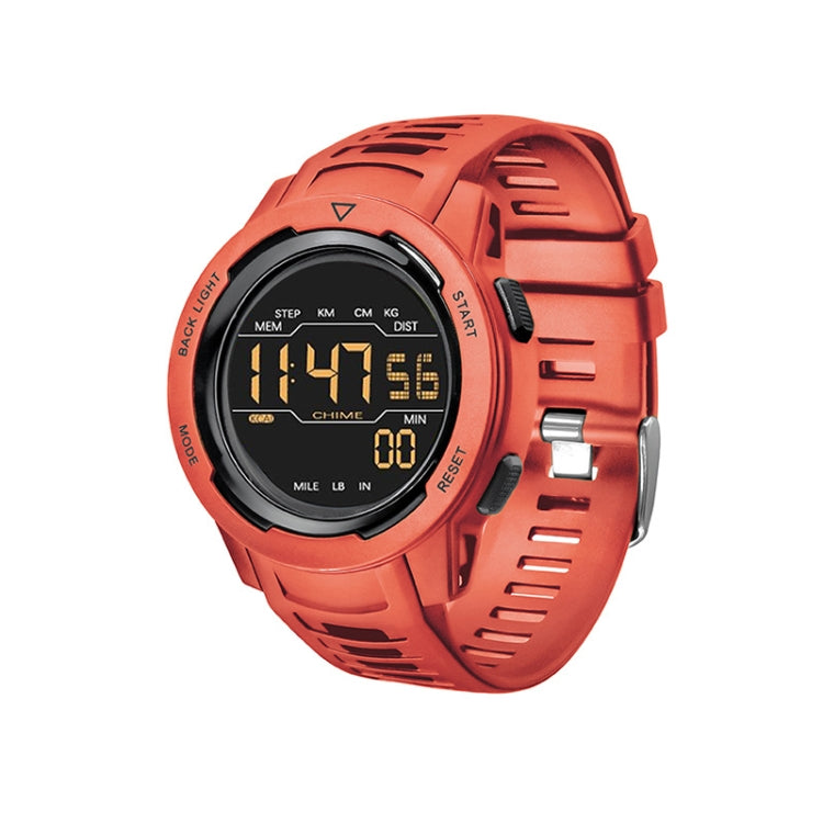 Calorie Pedometer Alarm Clock Waterproof Multifunctional Mountain Sports Shockproof Smartwatch(Red) - LED Digital Watches by buy2fix | Online Shopping UK | buy2fix