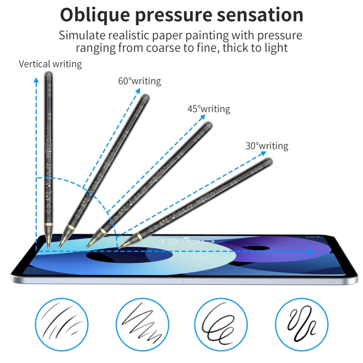 AhaStyle PE03 For iPad 2018-2022 Series Fast Charging Long Standby Transparent Touch Screen Pen - Stylus Pen by AhaStyle | Online Shopping UK | buy2fix