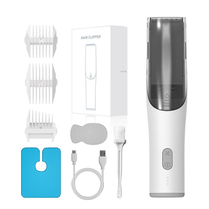 Electric Waterproof Hairdresser Children Low Noise Rechargeable Push Clipper, Specification: Suction Upgrade Version White - Hair Trimmer by buy2fix | Online Shopping UK | buy2fix
