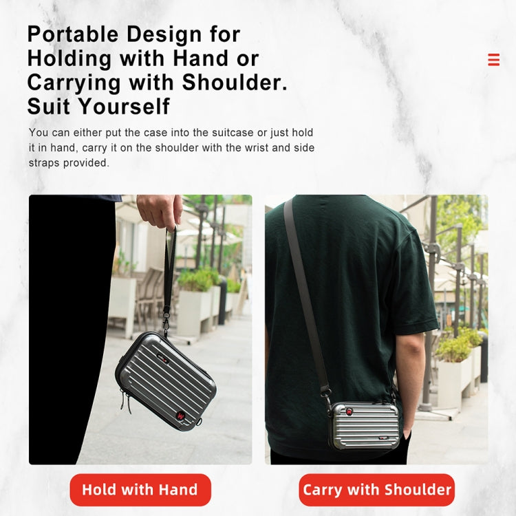 For Insta360 GO 3 AMagisn Hard Shell Storage Bag Waterproof Bag(Gray) - Case & Bags by aMagisn | Online Shopping UK | buy2fix