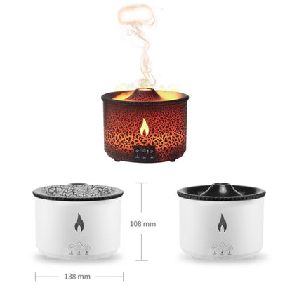 Volcanic Essential Oil Aroma Diffuser Ultrasonic Air Humidifier, Model: Monochrome(US Plug) - Air Purifiers & Accessories by buy2fix | Online Shopping UK | buy2fix