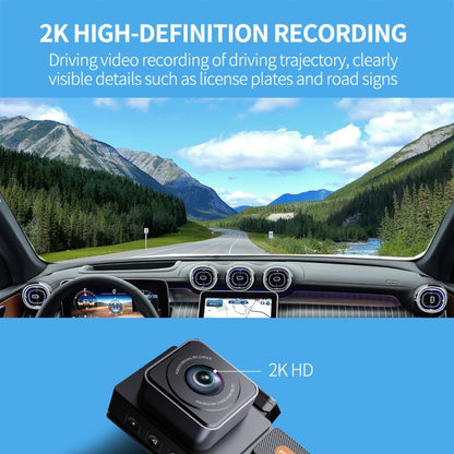 FISANG Wireless WIFI Single Recording 2K HD Night Vision Car Recorder(K03) - Car DVRs by FISANG | Online Shopping UK | buy2fix