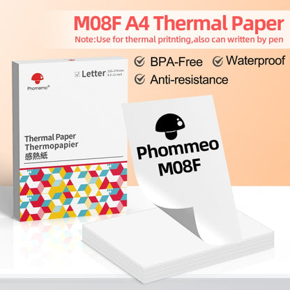 For Phomemo M08F 200sheets Thermal Printing Paper Compatible for MR.IN Brother Pocket Jet / MT800, Style: Letter - Printer Accessories by Phomemo | Online Shopping UK | buy2fix