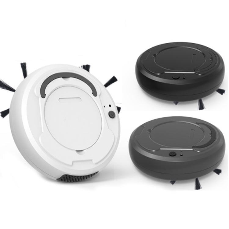 3-in-1 1800pa Smart Cleaning Robot Rechargeable Auto Robotic Vacuum Dry Wet Mopping Cleaner(Black) - Robot Vacuum Cleaner by buy2fix | Online Shopping UK | buy2fix