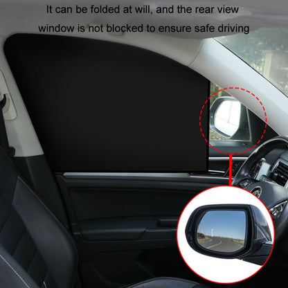 Heat-insulating Opaque Vinyl Coated Magnetic Car Curtains, Style: Titanium Silver Rear Row - Window Foils & Solar Protection by buy2fix | Online Shopping UK | buy2fix