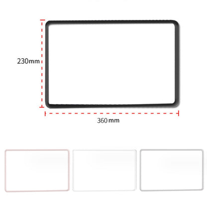 For Tesla Model3/Y Screen Bumper Protective Cover Silicone Frame(White) - Car Interior Mouldings by buy2fix | Online Shopping UK | buy2fix