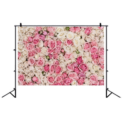 2.1 X 1.5m Festive Photography Backdrop 3D Wedding Flower Wall Hanging Cloth, Style: C-1891 - Valentines Day by buy2fix | Online Shopping UK | buy2fix