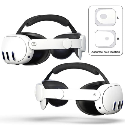 For Oculus/Meta Quest 3 VR Adjustable Elite Headset Head Strap(White) - VR Accessories by buy2fix | Online Shopping UK | buy2fix