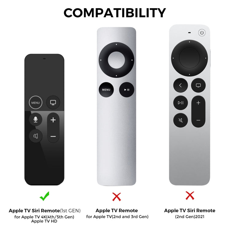 For Apple TV HD / 4K+AirTag AhaStyle PT175 Remote Control Tracker 2 In 1 Silicone Protective Cover(Black) - Remote Control Covers by AhaStyle | Online Shopping UK | buy2fix