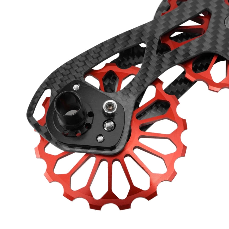 Carbon Fiber Guide Wheel For Road Bike Bicycle Bearing Rear Derailleur Guide Wheel Parts, Model Number: SD6 Red - Guide wheels by BIKERSAY | Online Shopping UK | buy2fix