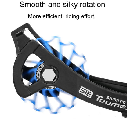 ENLEE Mountain Bicycle Rear Derailleur Guide Wheel Ceramic Bearing Tension Pulley, Size: 13T(Blue) - Guide wheels by ENLEE | Online Shopping UK | buy2fix