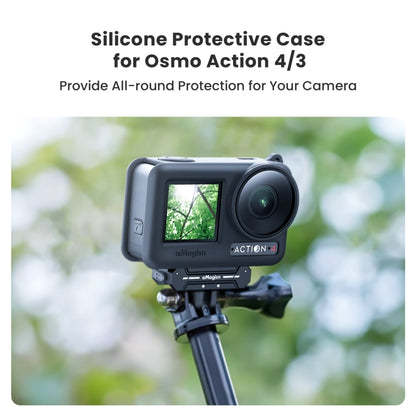 For DJI Osmo Action 4 / 3 aMagisn Silicone Protection Case Camera Protection Accessories(Black) - Case & Bags by aMagisn | Online Shopping UK | buy2fix