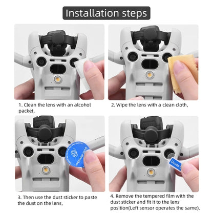 For DJI Mini 4 Pro Sensor / Lens Tempered Film Anti-scratch Protector, Spec: 2 Sets - Others by buy2fix | Online Shopping UK | buy2fix