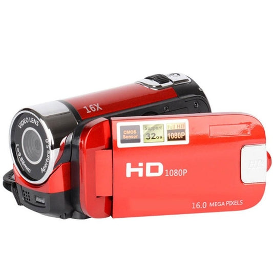 16X Digital Zoom HD 16 Million Pixel Home Travel DV Camera, US Plug(Red) - Consumer Electronics by buy2fix | Online Shopping UK | buy2fix