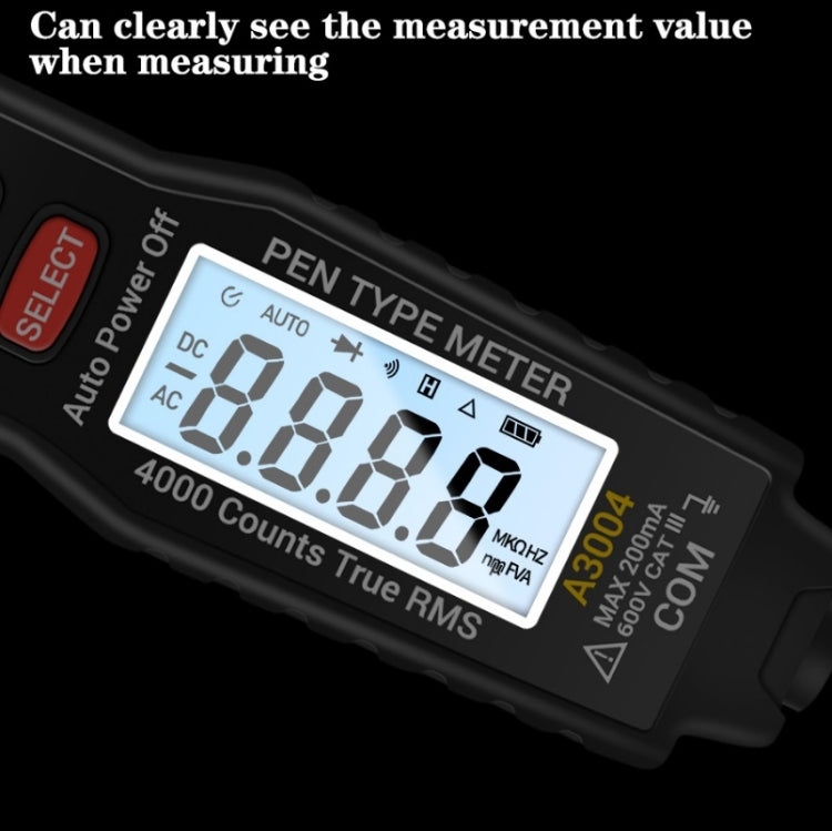 ANENG A3004 Multi-Function Pen-Type High-Precision Smart Multimeter(Black) - Digital Multimeter by ANENG | Online Shopping UK | buy2fix