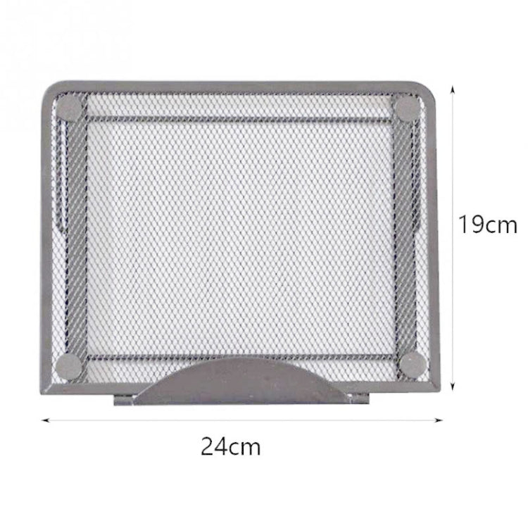 Portable Desktop Folding Cooling Metal Mesh Adjustable Ventilated Holder(Silver Gray) -  by buy2fix | Online Shopping UK | buy2fix