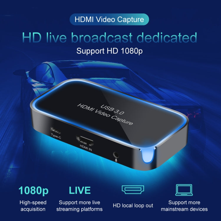 CK200 1080P HDMI + Microphone to HDMI + Audio + USB 3.0 HD Video Capture Card Device, Support UVC / UAC / MAC - Consumer Electronics by buy2fix | Online Shopping UK | buy2fix