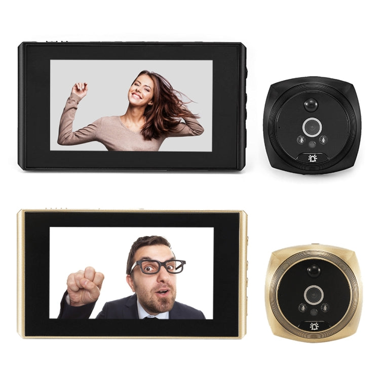 N6 2.0 Million Pixels 4.3 inch Screen Video Doorbell(Gold) - Security by buy2fix | Online Shopping UK | buy2fix