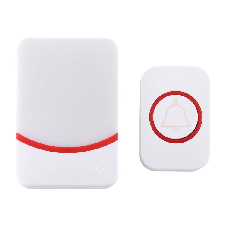 CMF1188 Home Music Remote Control Wireless Doorbell with 38 Ringtones & Colorful Flashing Lights + Ringtones / Ringtones / Colorful Flashing Lights 3-Modes (White) - Security by buy2fix | Online Shopping UK | buy2fix