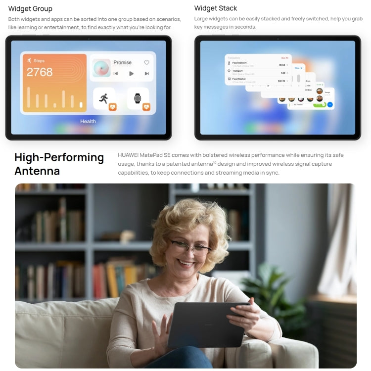 HUAWEI MatePad SE, 10.4 inch, 6GB+128GB, HarmonyOS 3 Qualcomm Snapdragon 680 Octa Core, Support Dual WiFi / BT, Network: 4G, Not Support Google Play(Black) - Huawei by Huawei | Online Shopping UK | buy2fix