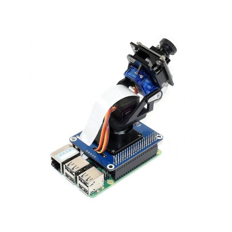 Waveshare 2-DOF Pan-Tilt HAT for Raspberry Pi, Light Intensity Sensing, I2C Interface - Modules Expansions Accessories by Waveshare | Online Shopping UK | buy2fix