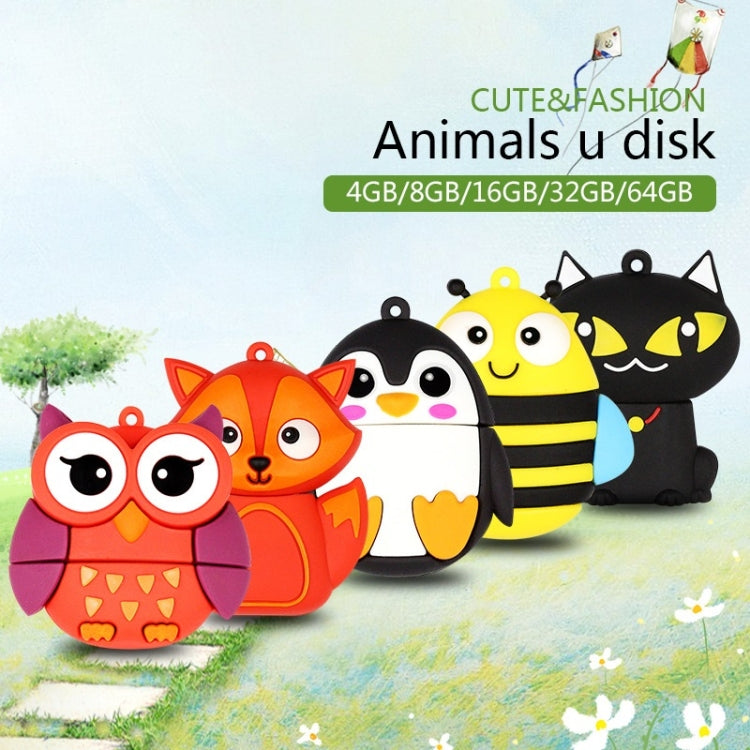 MicroDrive 16GB USB 2.0 Creative Cute Bee U Disk - USB Flash Drives by MicroDrive | Online Shopping UK | buy2fix