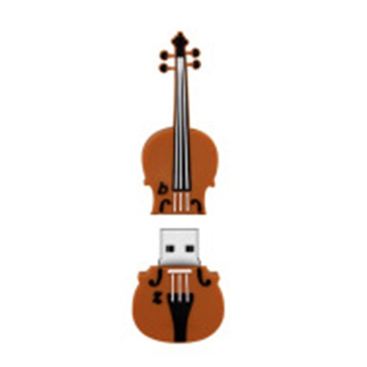 MicroDrive 4GB USB 2.0 Medium Violin U Disk - USB Flash Drives by MicroDrive | Online Shopping UK | buy2fix